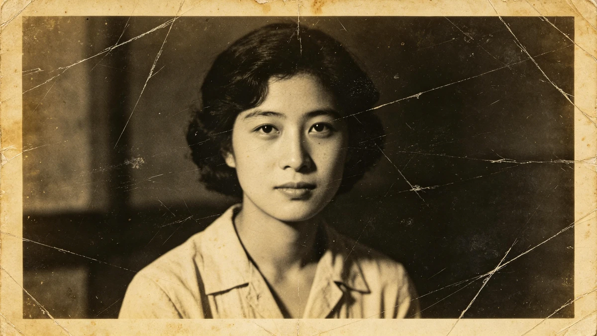 褪色老照片修复前示例照片