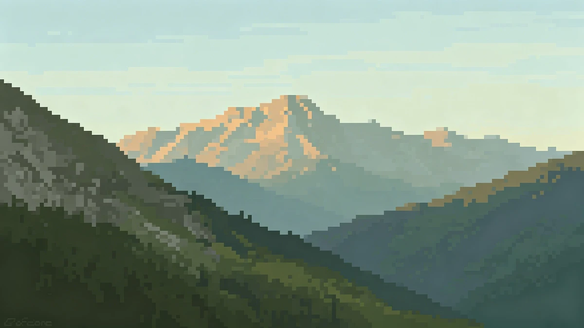 低分辨率风景照片修复前示例照片