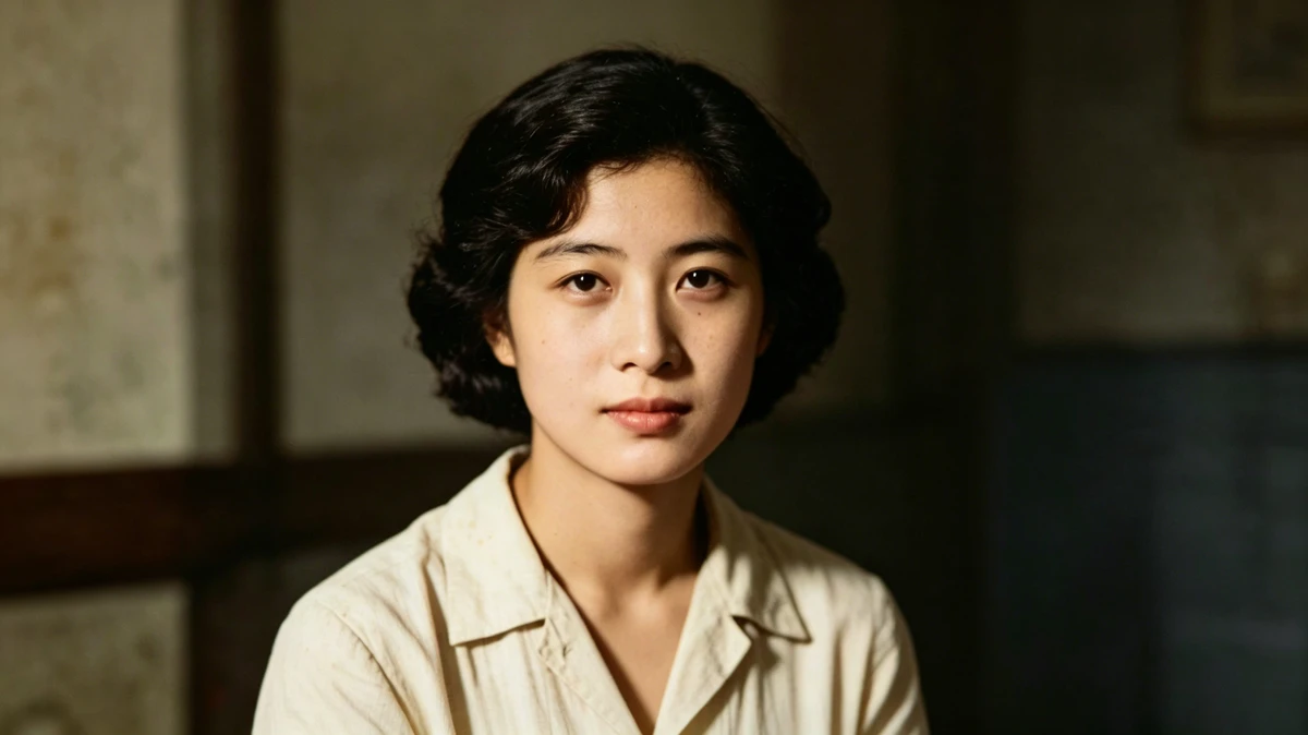 褪色老照片修复前示例照片