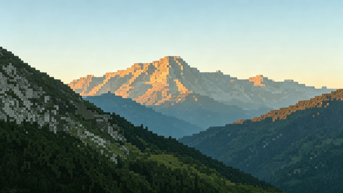 低分辨率风景照片修复前示例照片
